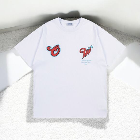 OFF-WHITE Crew neck, short sleeves Size: L - Picture 1 of 2